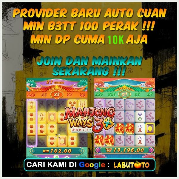 BATMANTOGEL : Agen Resmi Penyedia Game Gacor Mahjong Ways 3